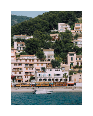 Soller From The Sea by artist Michaela Wissén in size 40x50 cm. Affordable art sold in Open Edition.