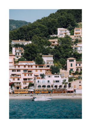 Soller From The Sea by artist Michaela Wissén in size 50x70 cm. Affordable art sold in Open Edition.