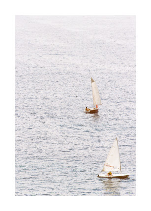 Sail Away by artist Michaela Wissén in size 50x70 cm. Affordable art sold in Open Edition.