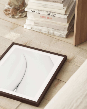 Wall art inspiration. Photo Art by Rami Hanna, artwork named Subtle Lines II.